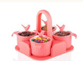 Multipurpose 4 Jar Airtight Storage Container Set - (Peach)