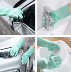 Magic Silicone Cleaning Hand Gloves for Kitchen