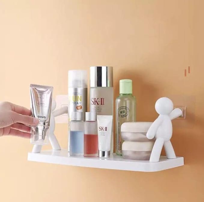 Bathroom Storage Basin Cabinet Plastic Wall Shelf ( Pack of 1)