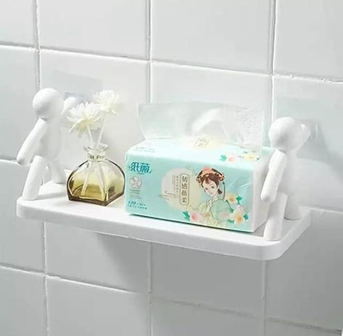 Bathroom Storage Basin Cabinet Plastic Wall Shelf ( Pack of 1)