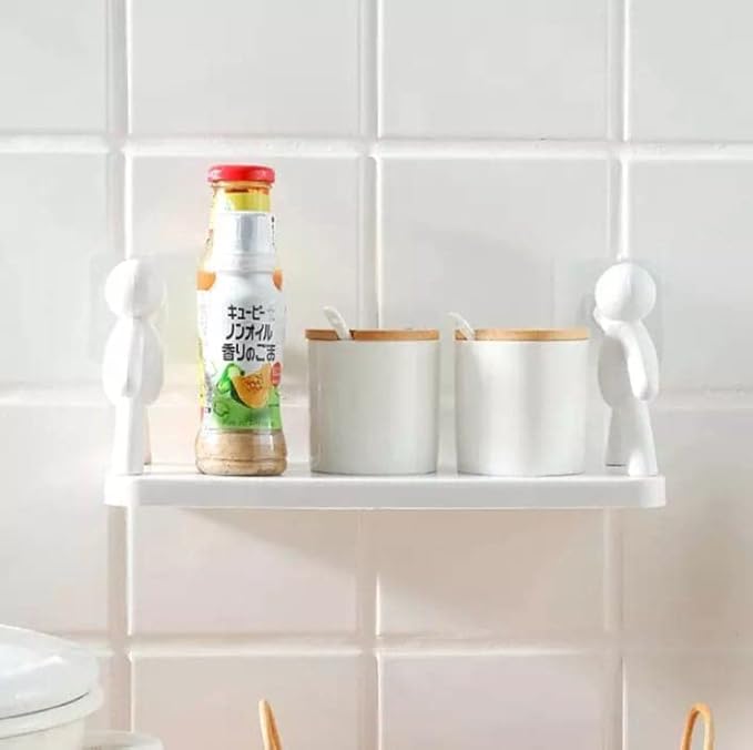 Bathroom Storage Basin Cabinet Plastic Wall Shelf ( Pack of 1)