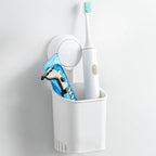 Punch-Free Toothbrush Wall Mount Holder (Pack of - 1)