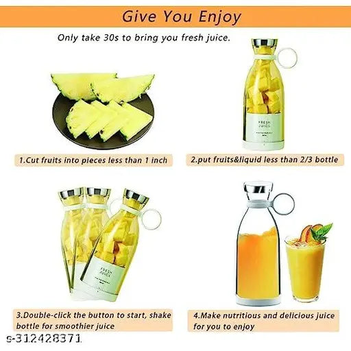 Electric Portable Mini Juicer Bottle | Wireless Juicer Blender