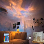 Rotating Water Ripple Night Light Aura Lamp!