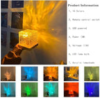 Rotating Water Ripple Night Light Aura Lamp!