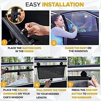 Magnetic Car Side Window Sunshade