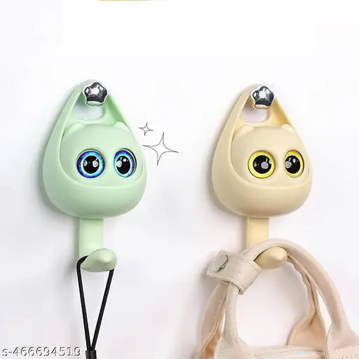 Cat Eye Wall Hook – Decorative Hook for Hanging Bags, Clothes, or Kitchen appliances (Pack of 1)