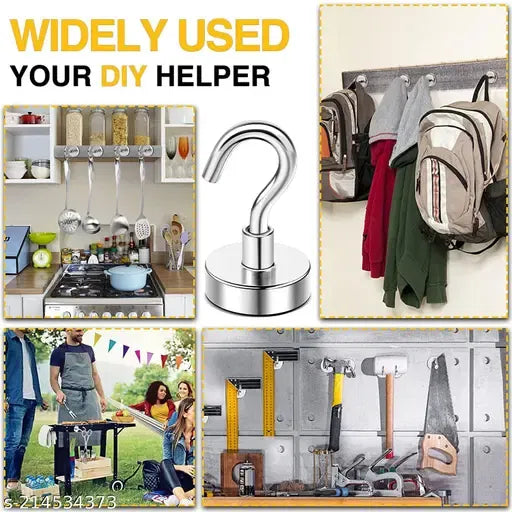 Magnetic Utility Magnet Hooks for Hanging Kitchen utensils (pack of 6)