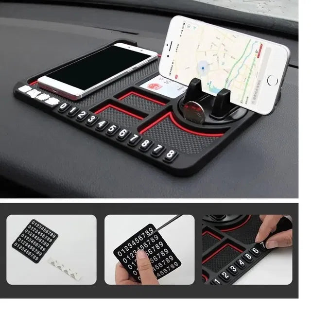 Anti-Slip Silicone Pad ; Car Dashboard Mobile Holder