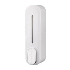 Wall-Mount Liquid Soap & Shampoo Dispenser | Refillable Bathroom Shower Gel Holder (White)