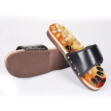 Acupressure and Magnetic Therapy Paduka Slippers for Full Body Blood Circulation For Men and Women