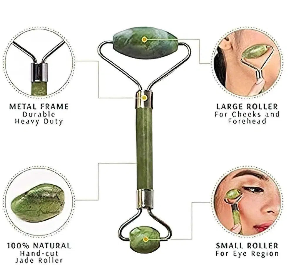 Natural Massager and Roller Jade Stone