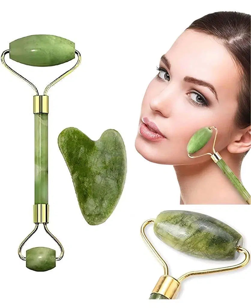 Natural Massager and Roller Jade Stone