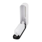 Wall-Mount Liquid Soap & Shampoo Dispenser | Refillable Bathroom Shower Gel Holder (White)