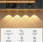 LED PIR Motion Sensor Cabinet With USB Rechargeable!