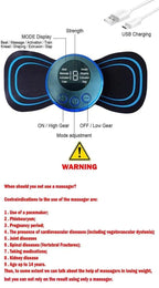 Mini Massager with 8 Modes and 19 Strength Levels, Rechargeable Electric Massager