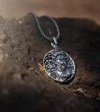 Hanuman Ji Pendant Oxodaised Silver Chain