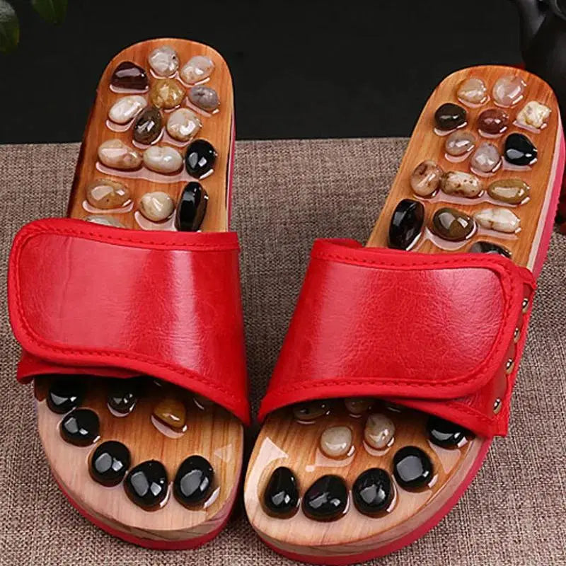 Acupressure and Magnetic Therapy Paduka Slippers for Full Body Blood Circulation For Men and Women